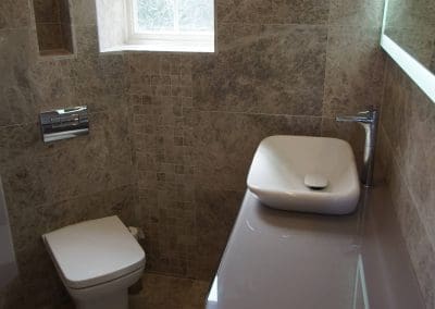 Silver Marble Bathroom