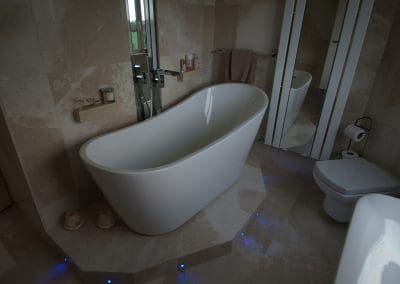 Italian Cream Coloured Marble Bathroom