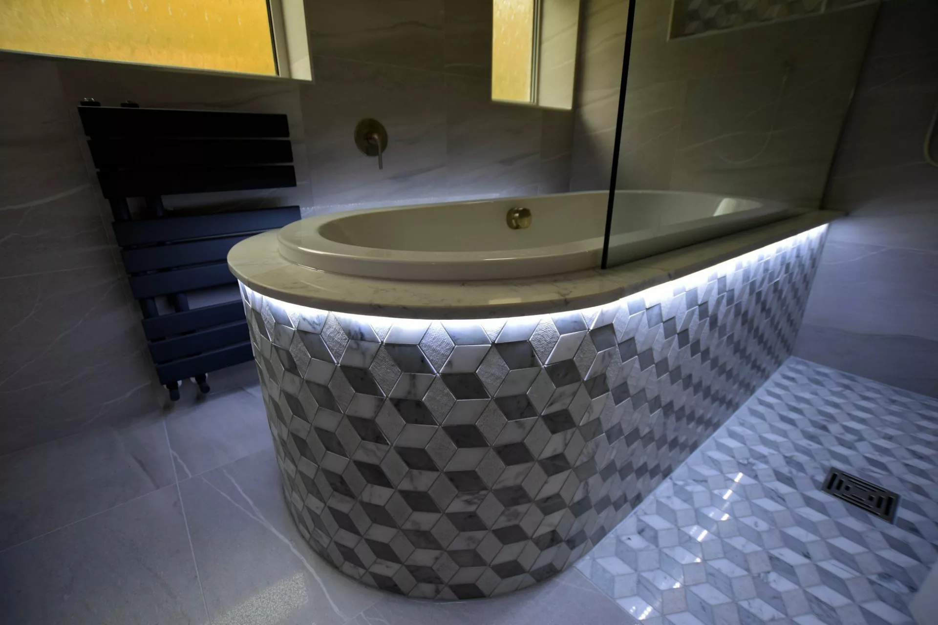 Quilted Marble Bathroom