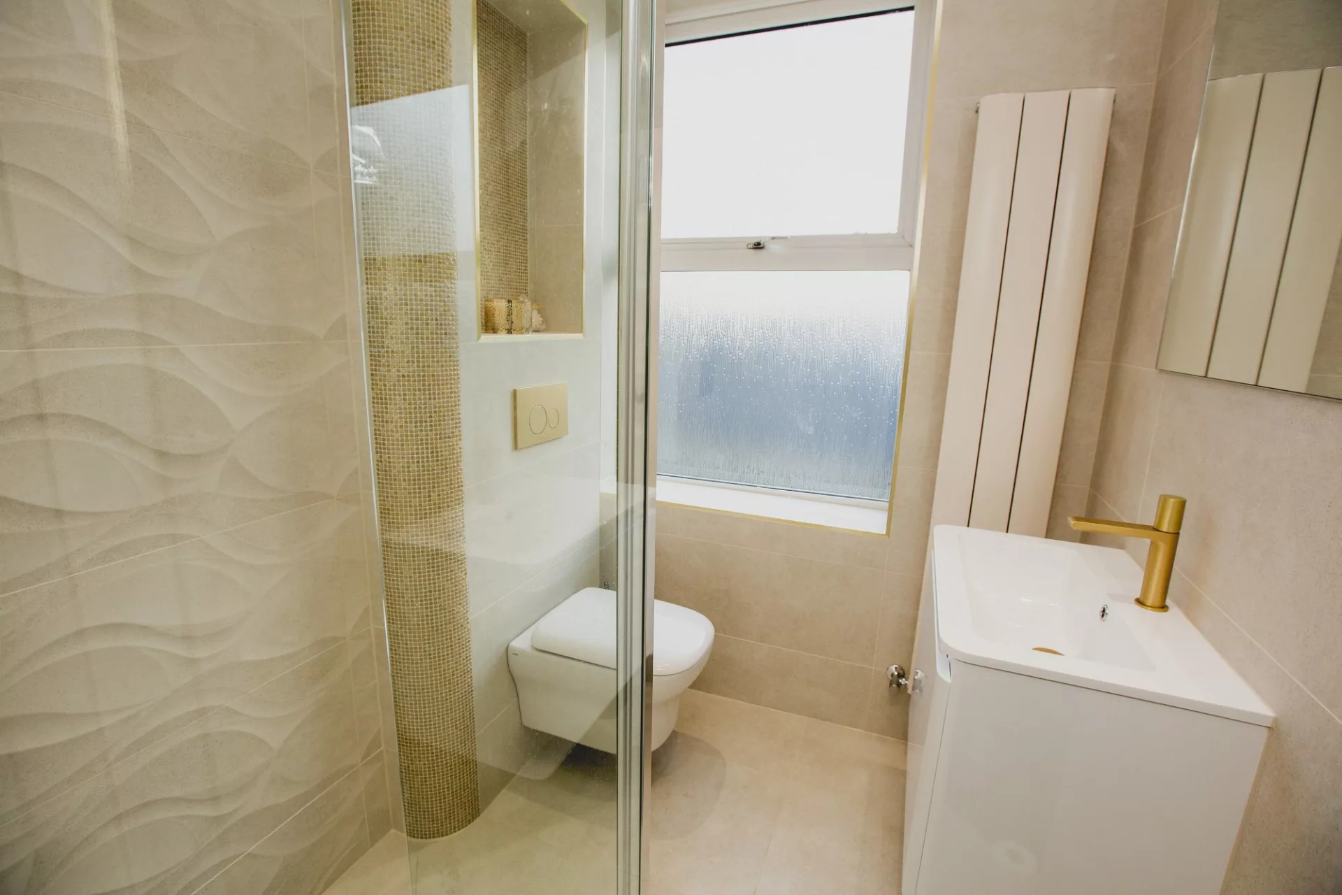 Golden Opulence Bathroom Design