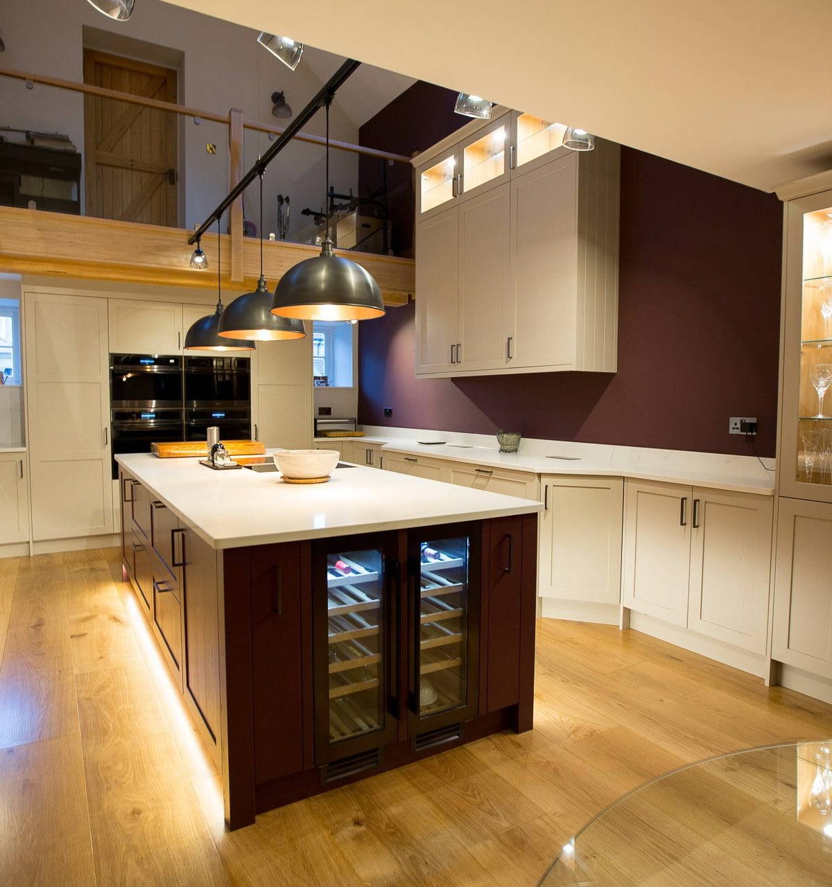 Leonide Interiors Kitchen Design Cherry Cask