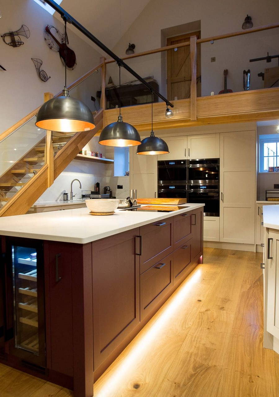 Leonide Interiors Kitchen Design Cherry Cask