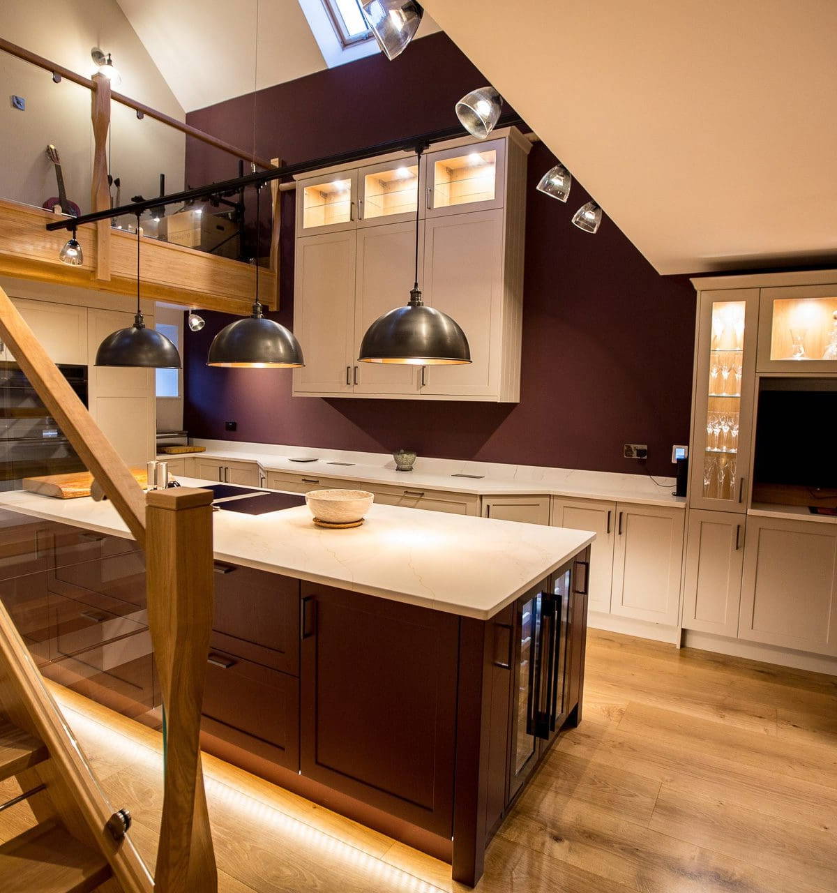 Leonide Interiors Kitchen Design Cherry Cask