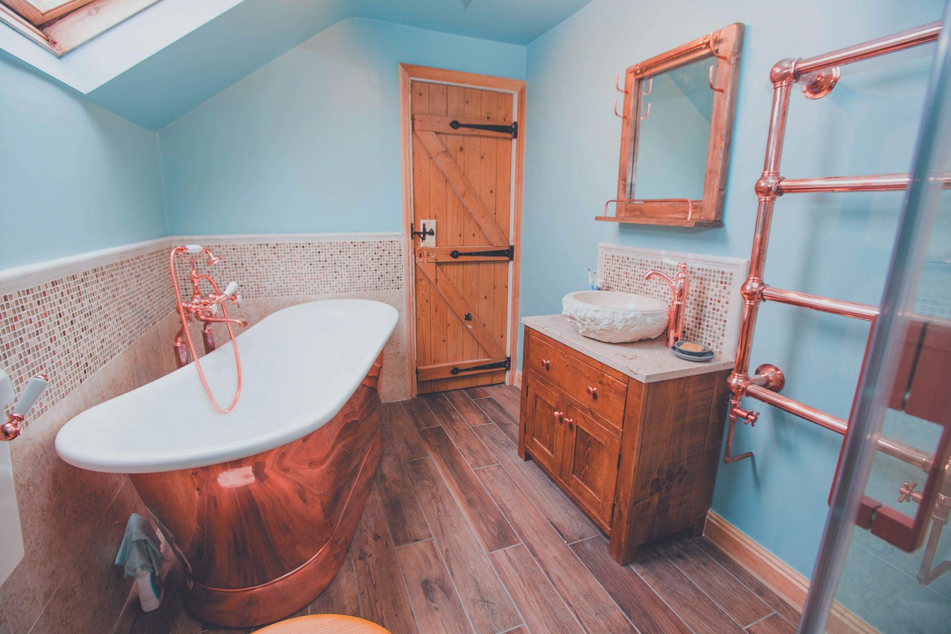 Leonide Interiors Bathroom Design Copper