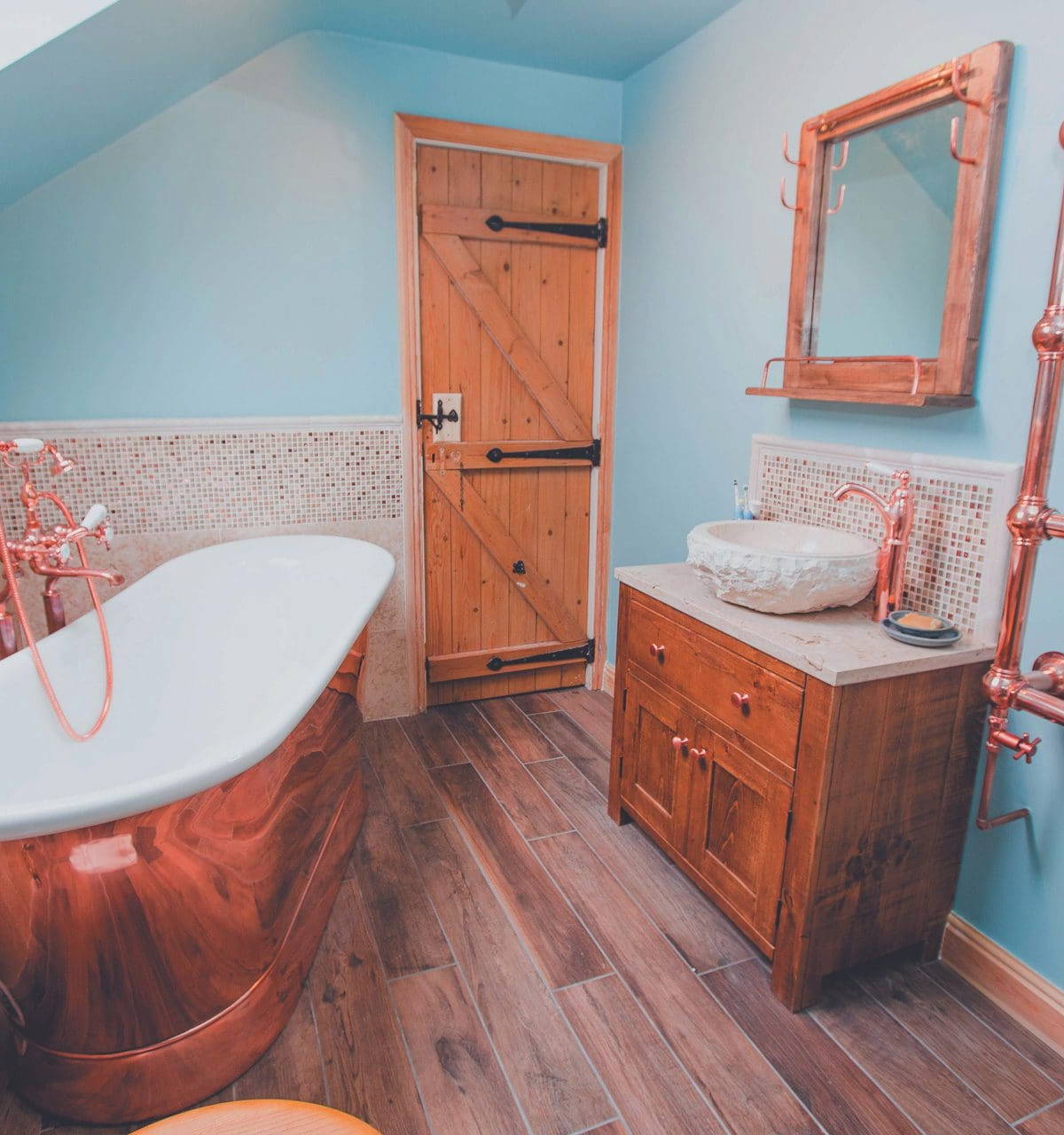 Leonide Interiors Bathroom Copper