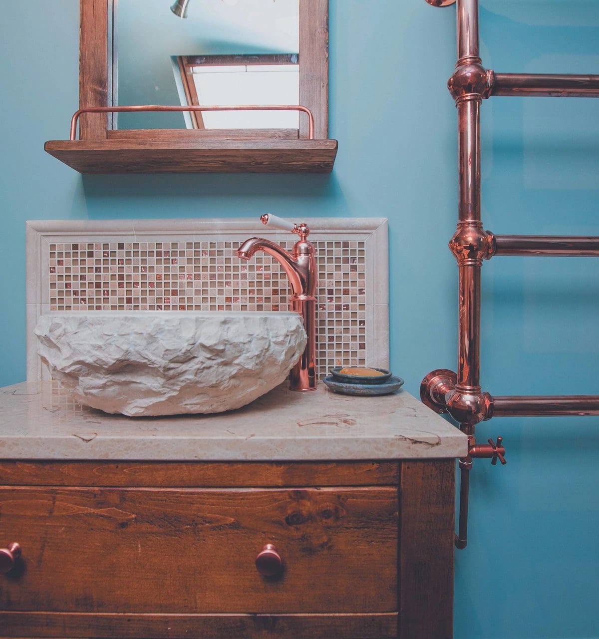 Leonide Interiors Bathroom Design Copper