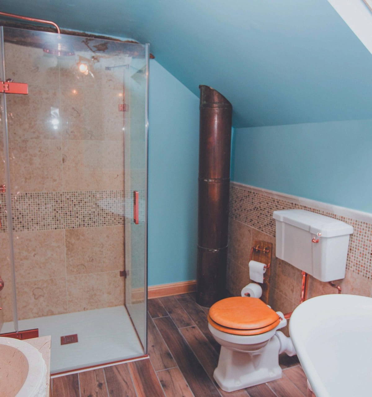Leonide Interiors Bathroom Design Copper