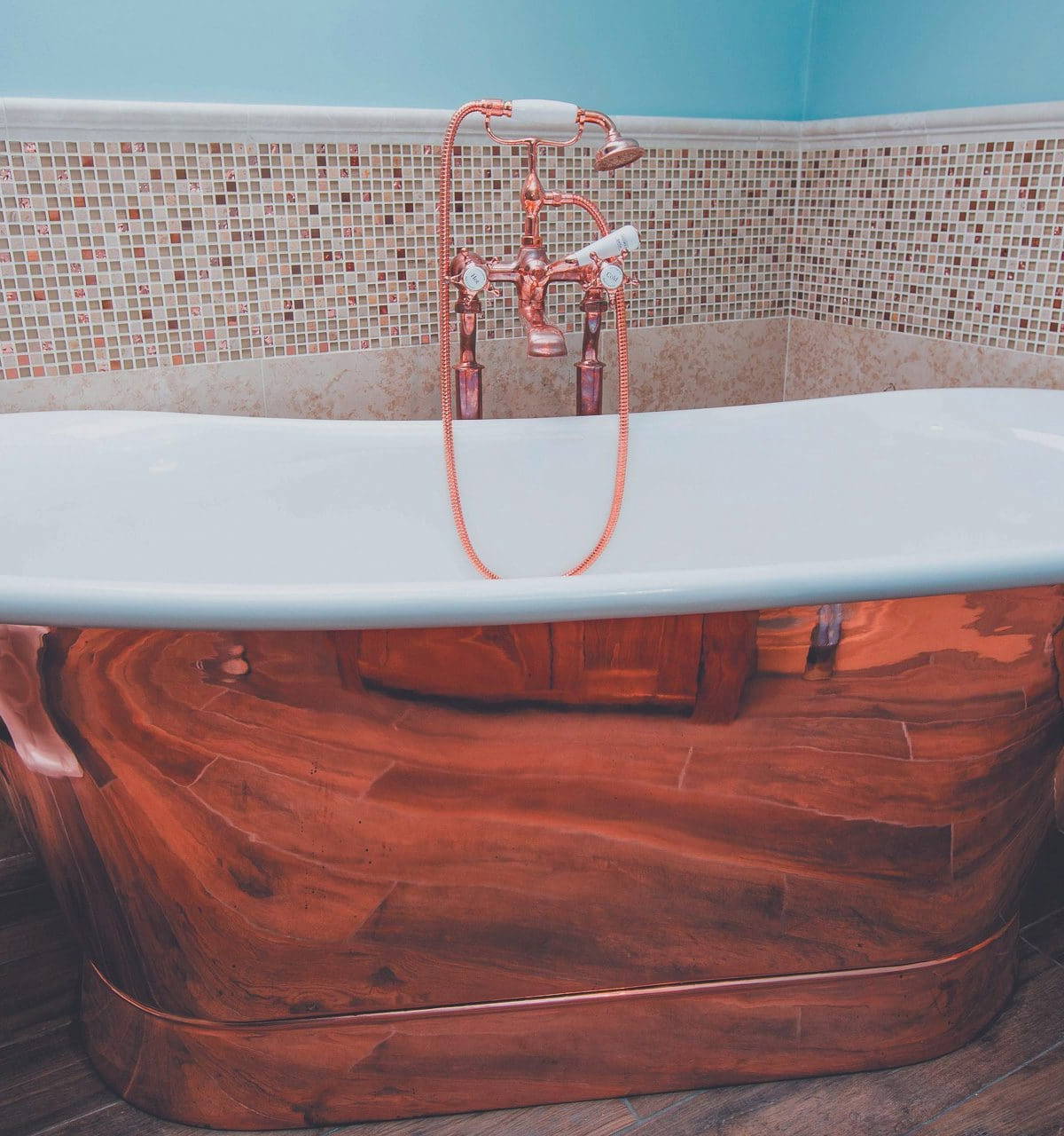 Leonide Interiors Bathroom Design Copper