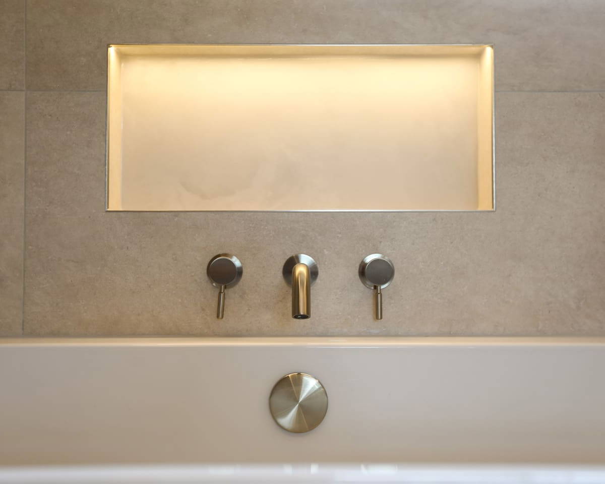 Luxury bathroom installation Leonide Interiors