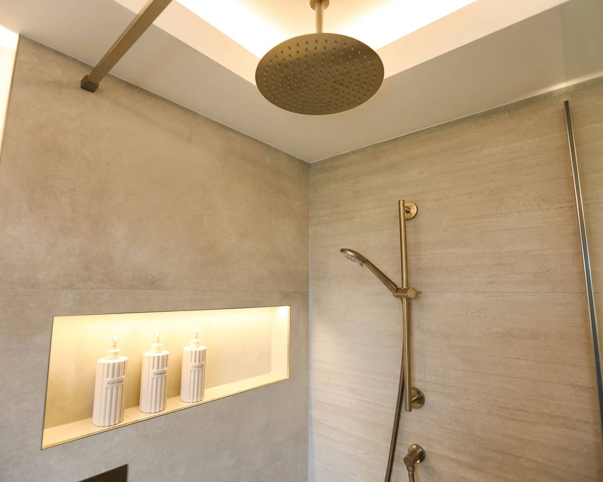 Luxury bathroom installation Leonide Interiors